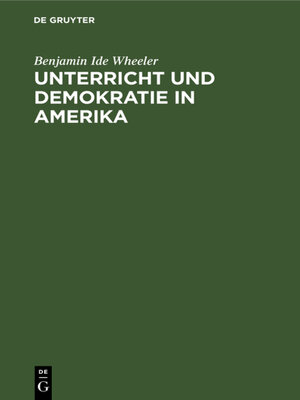 cover image of Unterricht und Demokratie in Amerika